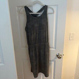 prAna Dress Womens Kamen Dress, Black Swirls; Size Large